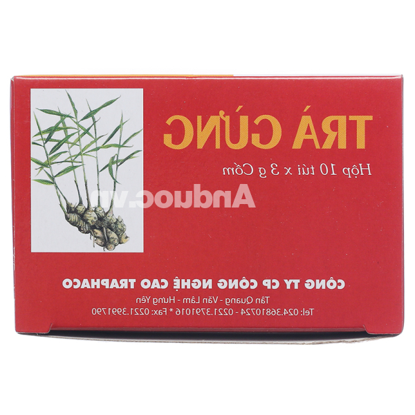 Trà gừng hòa tan Traphaco giảm đau bụng, đầy trướng hộp 10 gói