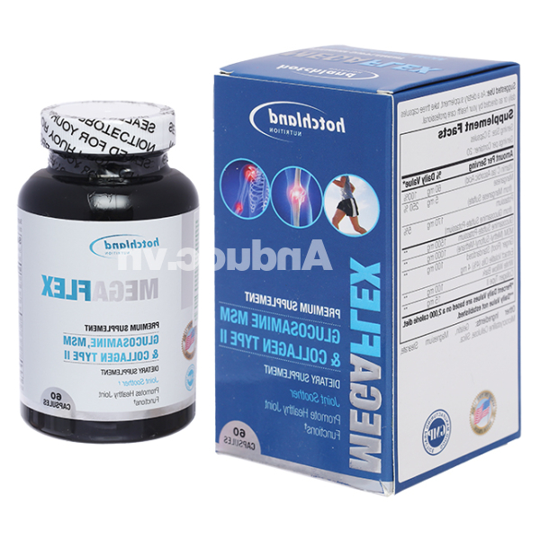 Hotchland MegaFlex giúp tăng dịch khớp, giảm đau khớp lọ 60 viên