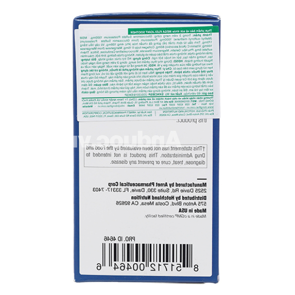 Hotchland MegaFlex giúp tăng dịch khớp, giảm đau khớp lọ 60 viên