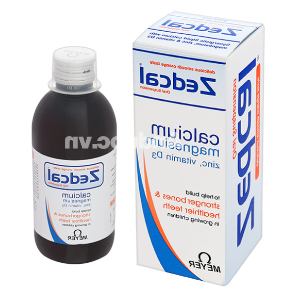 Hỗn dịch uống Zedcal bổ sung canxi, magie, kẽm và vitamin D3 chai 200ml