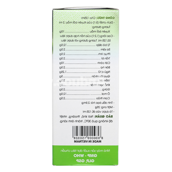 Siro Bảo Thanh trị ho, bổ phế chai 125ml