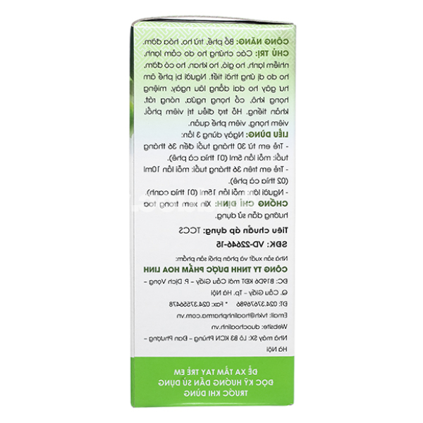 Siro Bảo Thanh trị ho, bổ phế chai 125ml