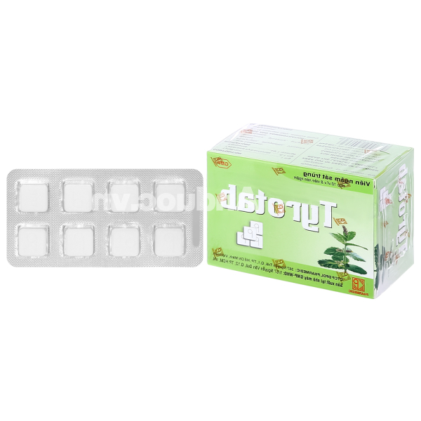 Viên ngậm Tyrotab sát khuẩn, trị viêm họng (10 vỉ x 8 viên)
