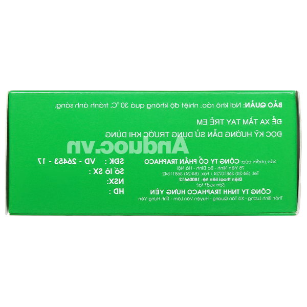 Dimenhydrinat Traphaco 50mg trị triệu chứng nôn, chóng mặt, say xe (10 vỉ x 10 viên)