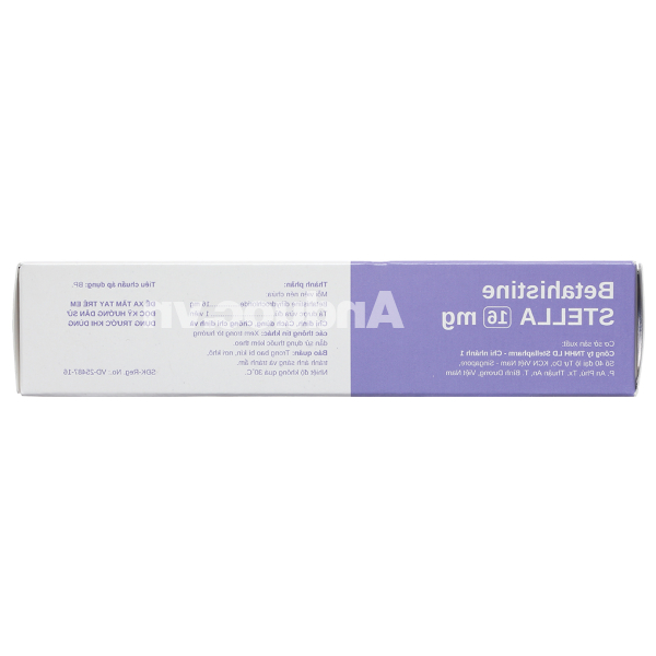 Betahistine Stella 16mg trị triệu chứng chóng mặt, ù tai, buồn nôn (5 vỉ x 10 viên)
