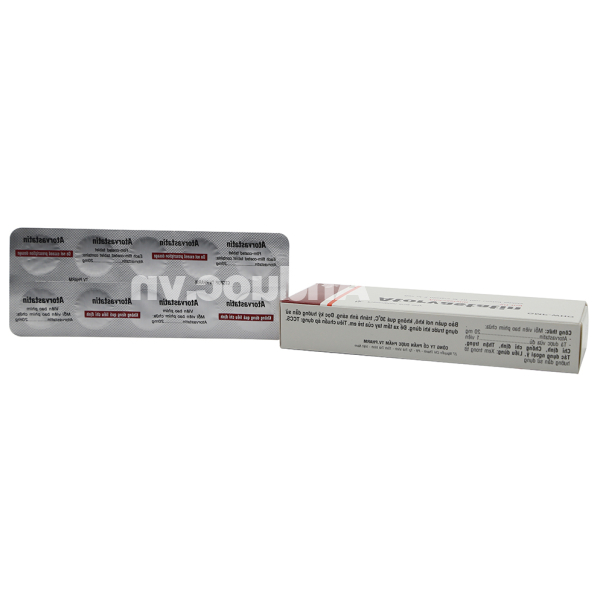 Atorvastatin TV.Pharm 20mg hỗ trợ trị tăng cholesterol máu (3 vỉ x 10 viên)