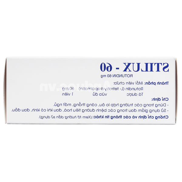 Stilux-60 giảm lo âu, căng thẳng (10 vỉ x 10 viên)