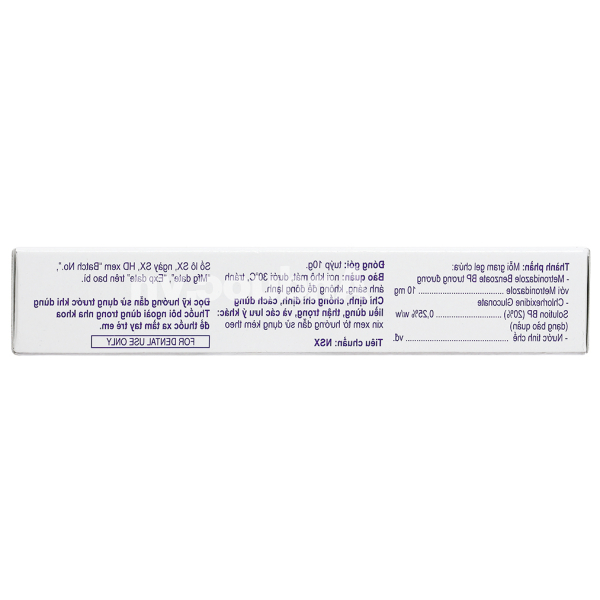 Gel bôi Metrogyl Denta trị viêm nướu, lở miệng tuýp 10g