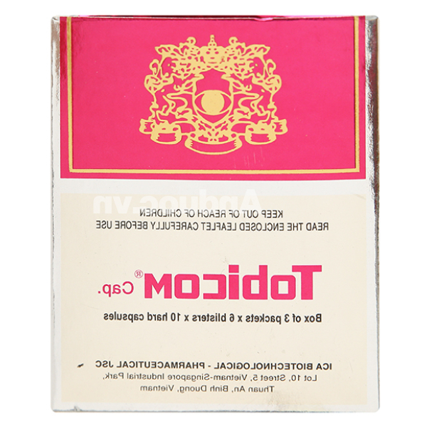 Tobicom trị mỏi mắt, đau nhức mắt, suy giảm thị lực (18 vỉ x 10 viên)