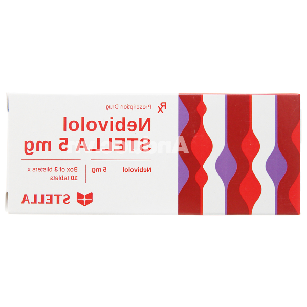 Nebivolol Stella 5mg trị tăng huyết áp (3 vỉ x 10 viên)