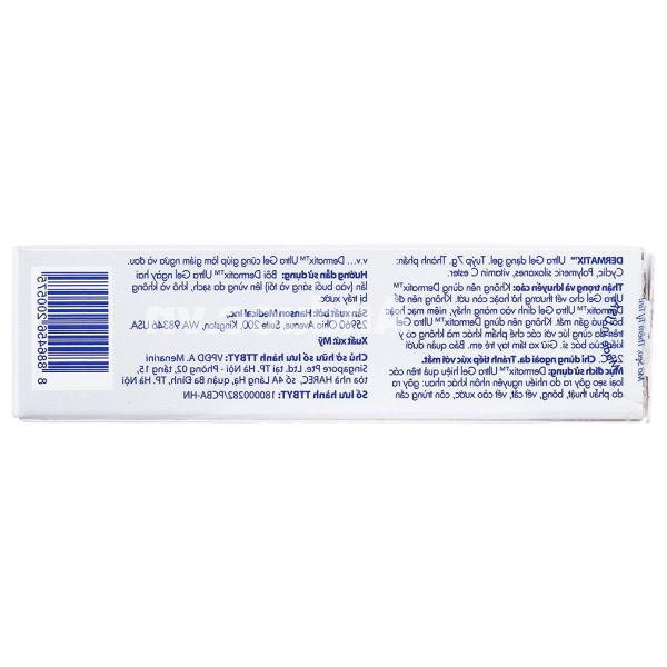 Gel Dermatix Ultra hỗ trợ giảm sẹo, giảm đau ngứa tuýp 7g