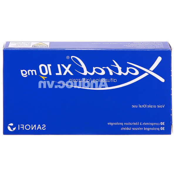 Xatral XL 10mg trị triệu chứng chức năng của phì đại tuyến tiền liệt (1 vỉ x 30 viên)
