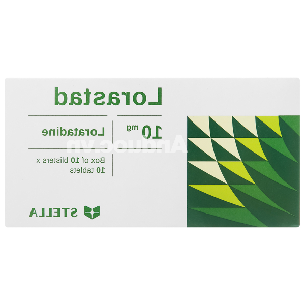 Lorastad 10mg giúp giảm các triệu chứng dị ứng (10 vỉ x 10 viên)