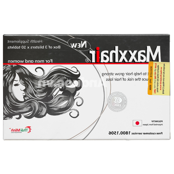 Maxxhair New giảm rụng, kích thích mọc tóc (3 vỉ x 10v viên)