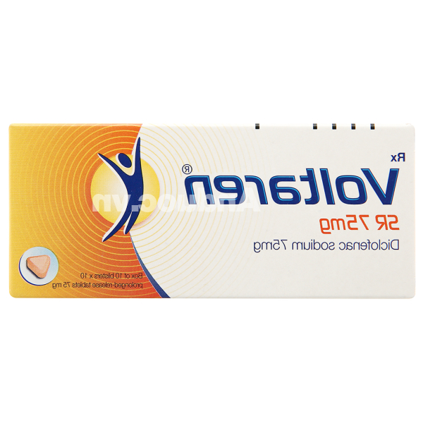Voltaren SR 75mg giảm đau, kháng viêm xương khớp (10 vỉ x 10 viên)