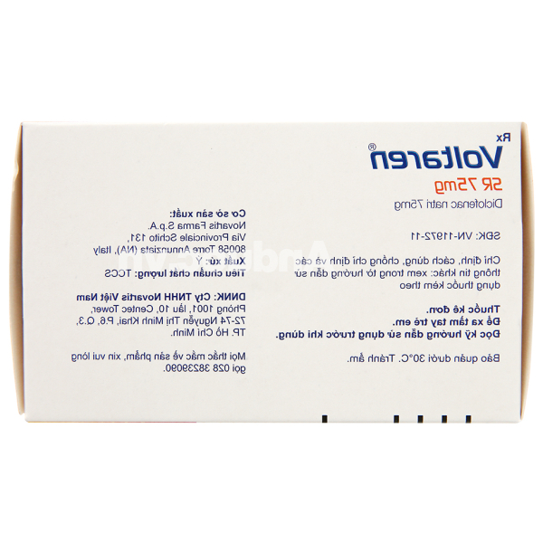 Voltaren SR 75mg giảm đau, kháng viêm xương khớp (10 vỉ x 10 viên)