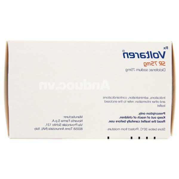 Voltaren SR 75mg giảm đau, kháng viêm xương khớp (10 vỉ x 10 viên)