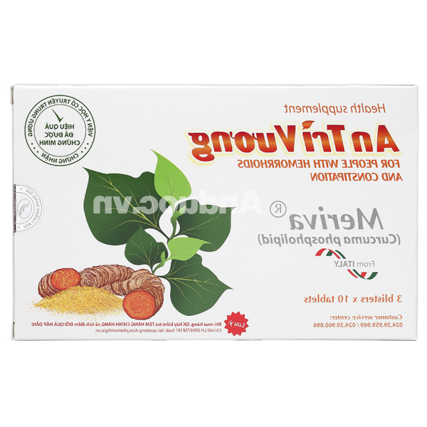 An Trĩ Vương hỗ trợ giảm trĩ hộp 30 viên