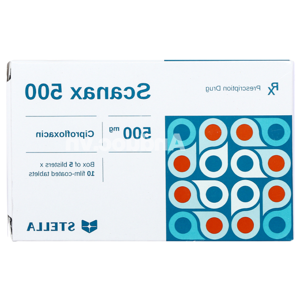Scanax 500mg trị nhiễm khuẩn (5 vỉ x 10 viên)