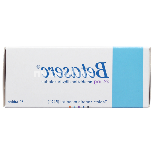 Betaserc 24mg trị ù tai, chóng mặt tiền đình (5 vỉ x 10 viên)