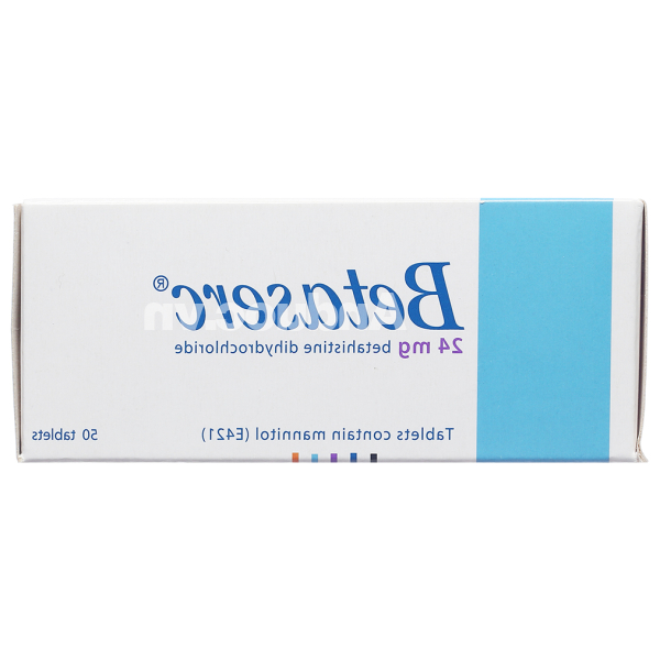 Betaserc 24mg trị ù tai, chóng mặt tiền đình (5 vỉ x 10 viên)