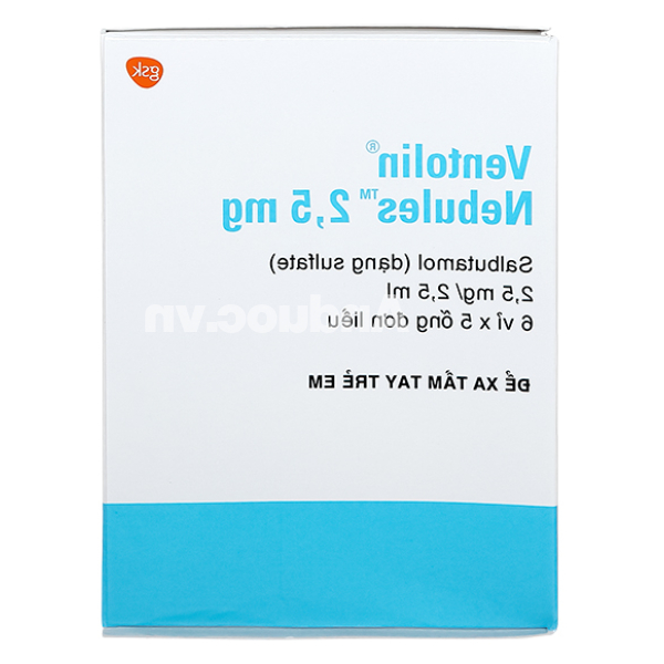 Dung dịch khí dung Ventolin Nebules 2.5mg trị, ngừa co thắt phế quản (30 ống x 2.5ml)