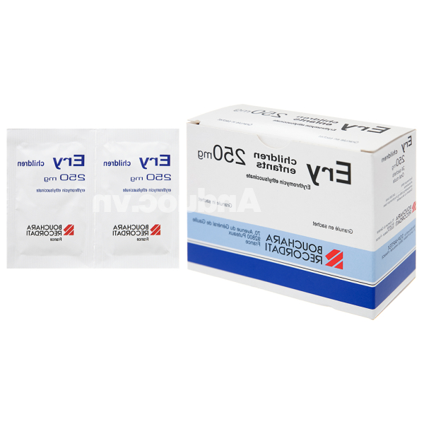 Thuốc bột Ery Children 250mg trị nhiễm khuẩn (24 gói x 2.375g)