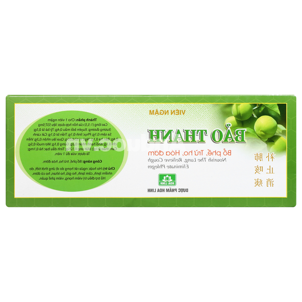 Viên ngậm Bảo Thanh trị ho, bổ phế (20 vỉ x 5 viên)