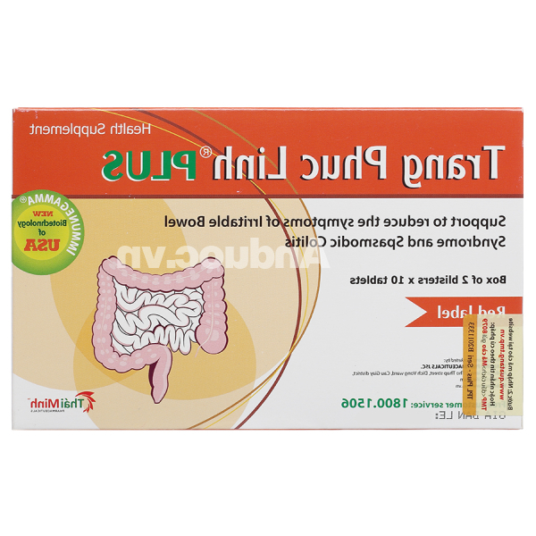Tràng Phục Linh Plus hỗ trợ giảm hội chứng ruột kích thích hộp 20 viên