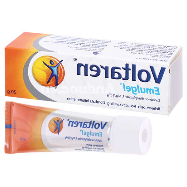 Gel bôi Voltaren Emulgel 1% giảm đau, kháng viêm xương khớp tuýp 20g