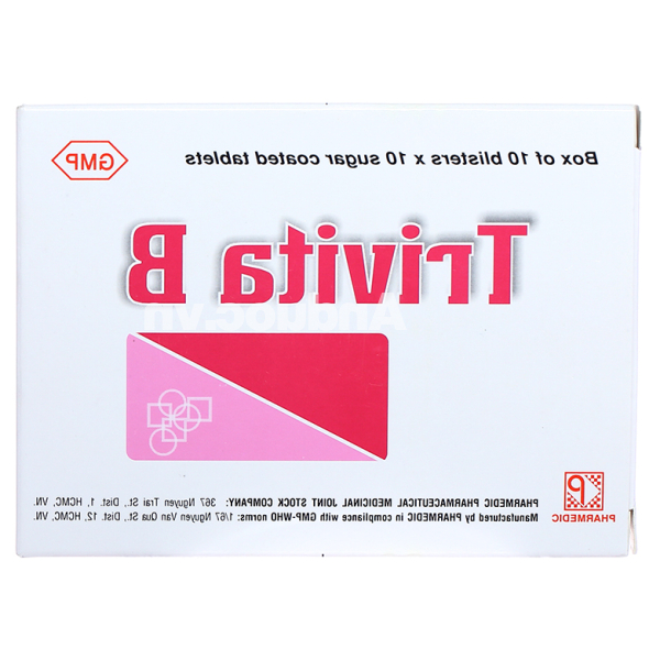Trivita B trị đau nhức thần kinh, đau gân khớp, mệt mỏi (10 vỉ x 10 viên)