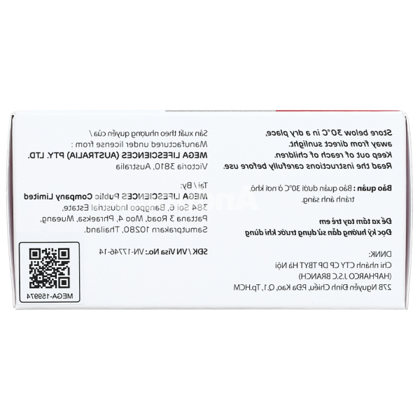 Ferrovit bổ sung sắt và axit folic, trị thiếu máu (5 vỉ x 10 viên)
