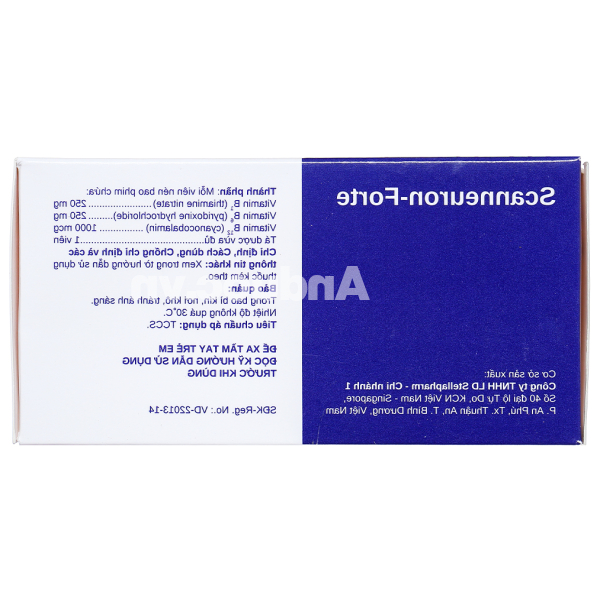 Scanneuron - Forte hỗ trợ trị các rối loạn hệ thần kinh (10 vỉ x 10 viên)