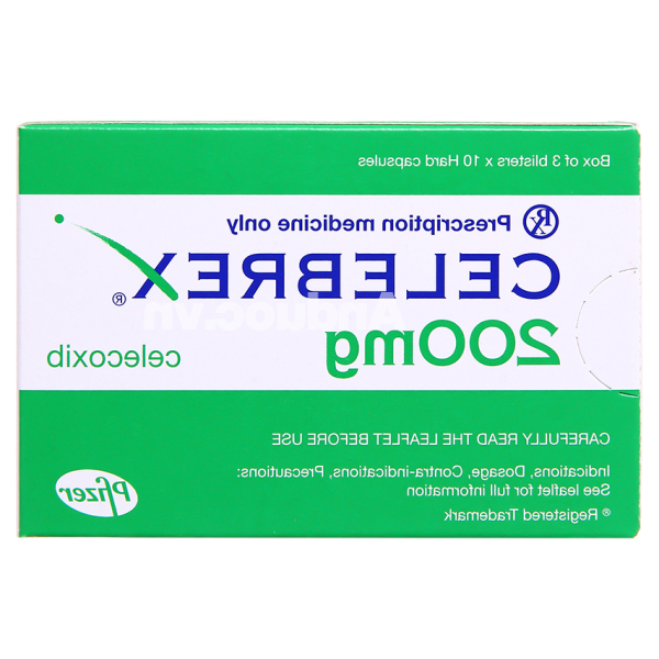 Celebrex 200mg giảm đau, kháng viêm xương khớp (3 vỉ x 10 viên)