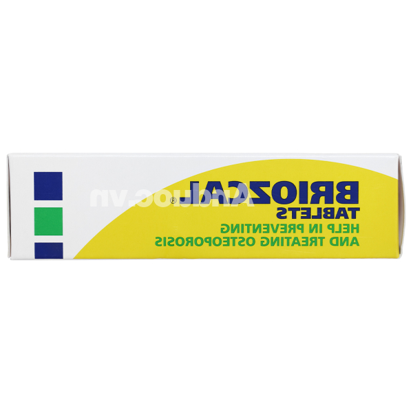 Briozcal bổ sung canxi và vitamin D3, trị loãng xương (3 vỉ x 10 viên)