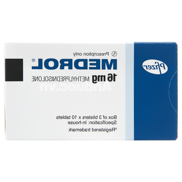 Medrol 16mg thuốc kháng viêm (3 vỉ x 10 viên)