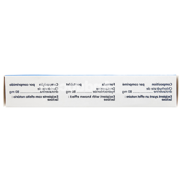 NO-SPA Forte 80mg chống co thắt cơ trơn (2 vỉ x 10 viên)