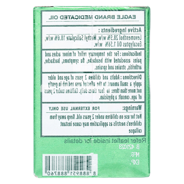 Dầu gió xanh Con Ó chai 3ml