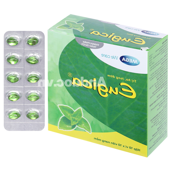 Eugica trị ho, đau họng, sổ mũi, cảm cúm, long đàm (10 vỉ x 10 viên)
