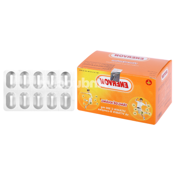 Enervon bổ sung vitamin nhóm B và vitamin C (10 vỉ x 10 viên)