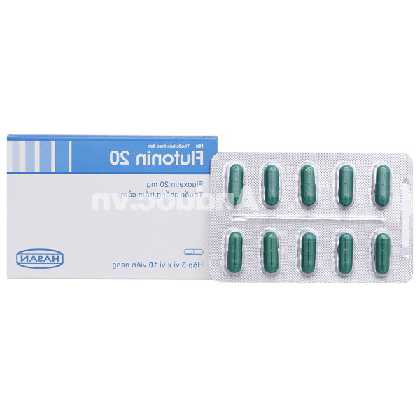 Flutonin 20 trị trầm cảm, rối loạn lưỡng cực (3 vỉ x 10 viên)