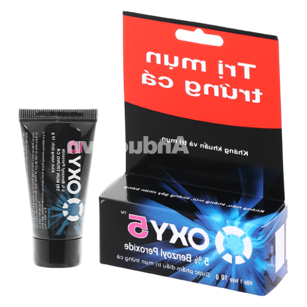 Kem Oxy 5 hỗ trợ điều trị mụn bọc, mụn trứng cá tuýp 10g