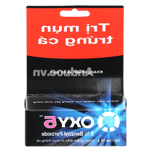 Kem Oxy 5 hỗ trợ điều trị mụn bọc, mụn trứng cá tuýp 10g