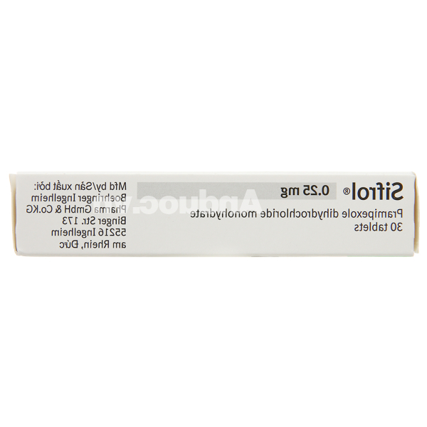 Sifrol 0.25mg trị Parkinson (3 vỉ x 10 viên)