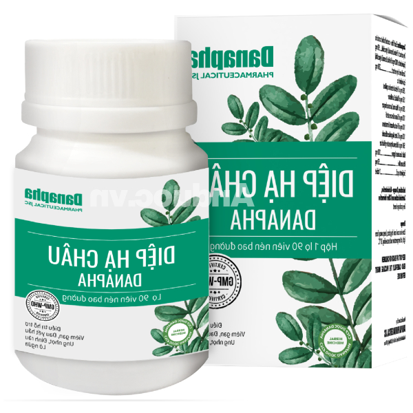 Diệp Hạ Châu Danapha 60mg tăng cường chức năng gan lọ 90 viên