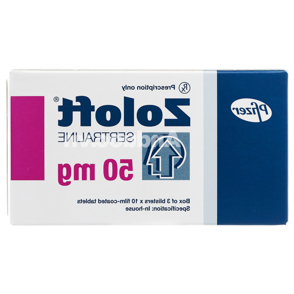 Zoloft 50mg trị trầm cảm, rối loạn lo âu (3 vỉ x 10 viên)