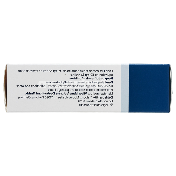 Zoloft 50mg trị trầm cảm, rối loạn lo âu (3 vỉ x 10 viên)