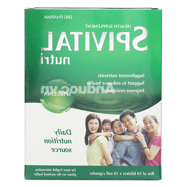Spivital Nutri hỗ trợ tăng cường sức khỏe hộp 100 viên