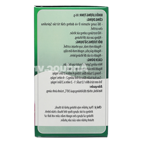 Spivital Nutri hỗ trợ tăng cường sức khỏe hộp 100 viên