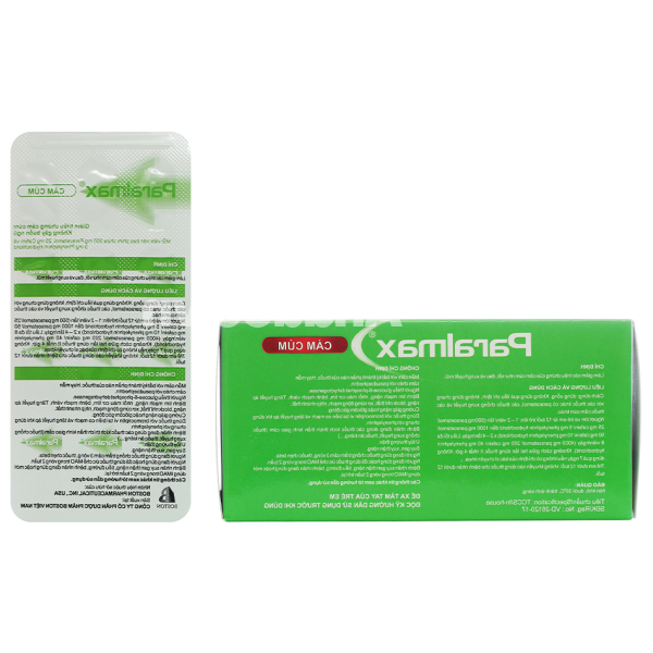 Paralmax Cảm Cúm giảm đau, hạ sốt (10 vỉ x 12 viên)